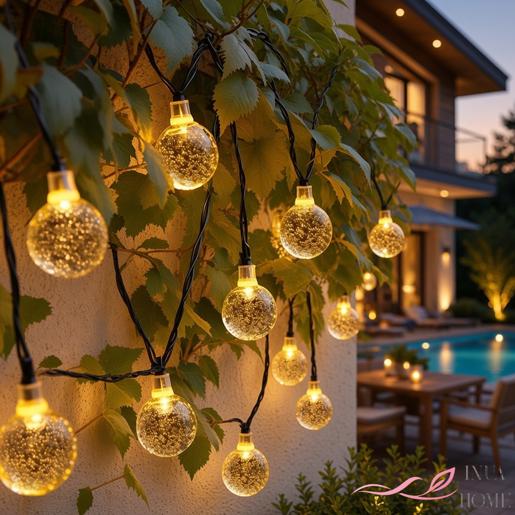 Guirnalda de Luces LED Solar para Jardín y Exterior