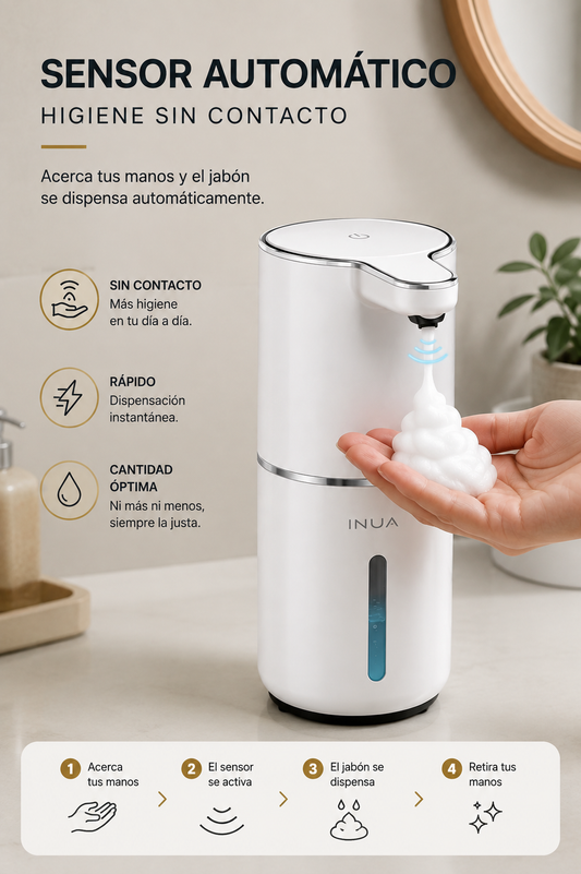 Dispensador de Jabón Automático con Sensor INUA