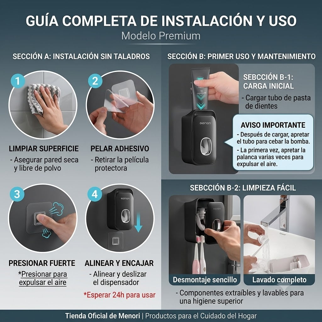Dispensador de Pasta de Dientes