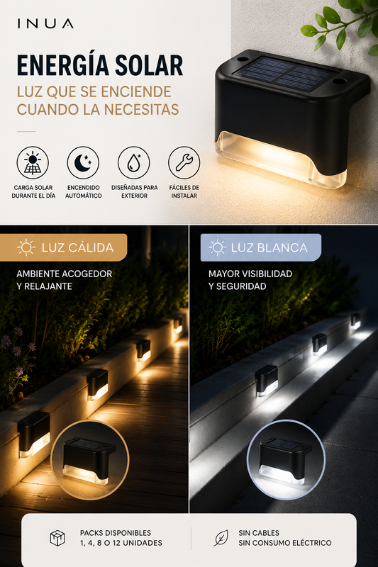 Luces LED Solares para Exterior INUA