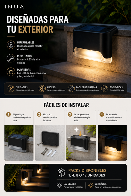 Luces LED Solares para Exterior INUA
