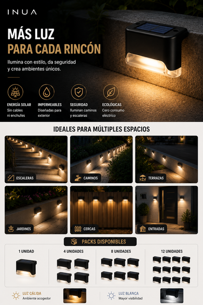 Luces LED Solares para Exterior INUA