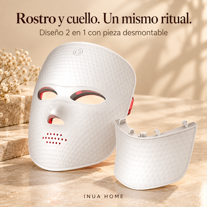 Mascarilla LED de 7 colores para rostro y cuello