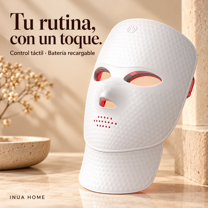 Mascarilla LED de 7 colores para rostro y cuello