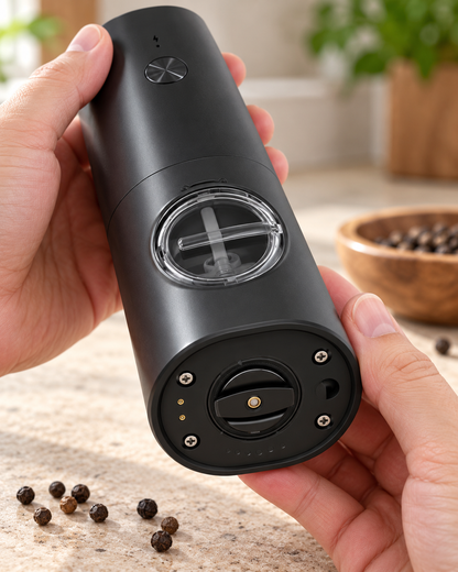 Molinillo eléctrico recargable para sal o pimienta