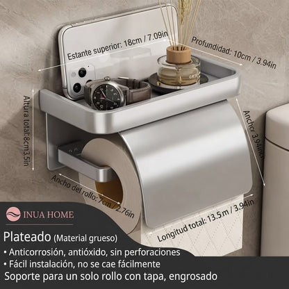 Portarrollos de Baño con Estante – Diseño Moderno y Funcional