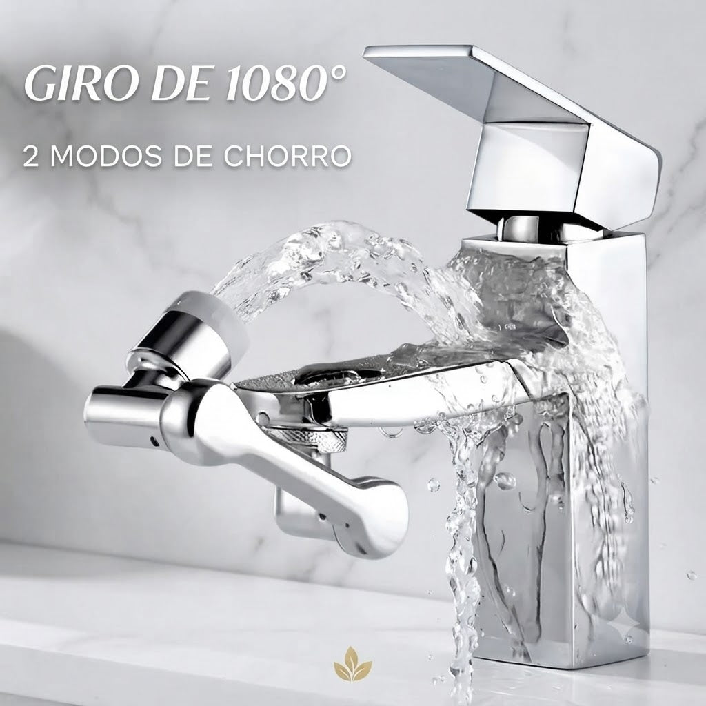 Cabezal de Grifo Giratorio 1080° | Universal y Antisalpicaduras