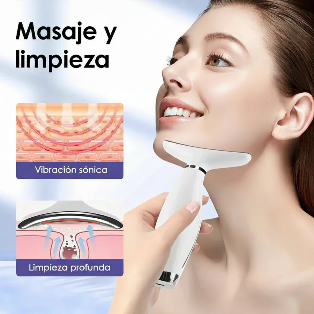 Masajeador facial y cuello Led - Tu spa en casa