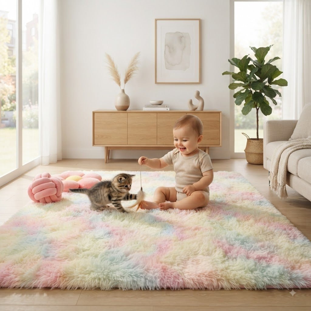Alfombra Lavable Fluffy antideslizante - Inua Home