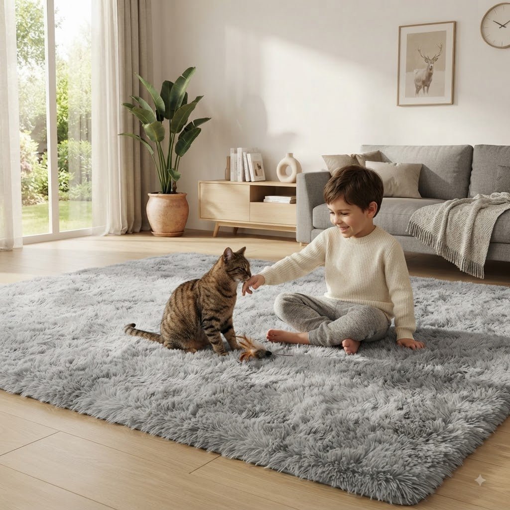 Alfombra Lavable Fluffy antideslizante - Inua Home