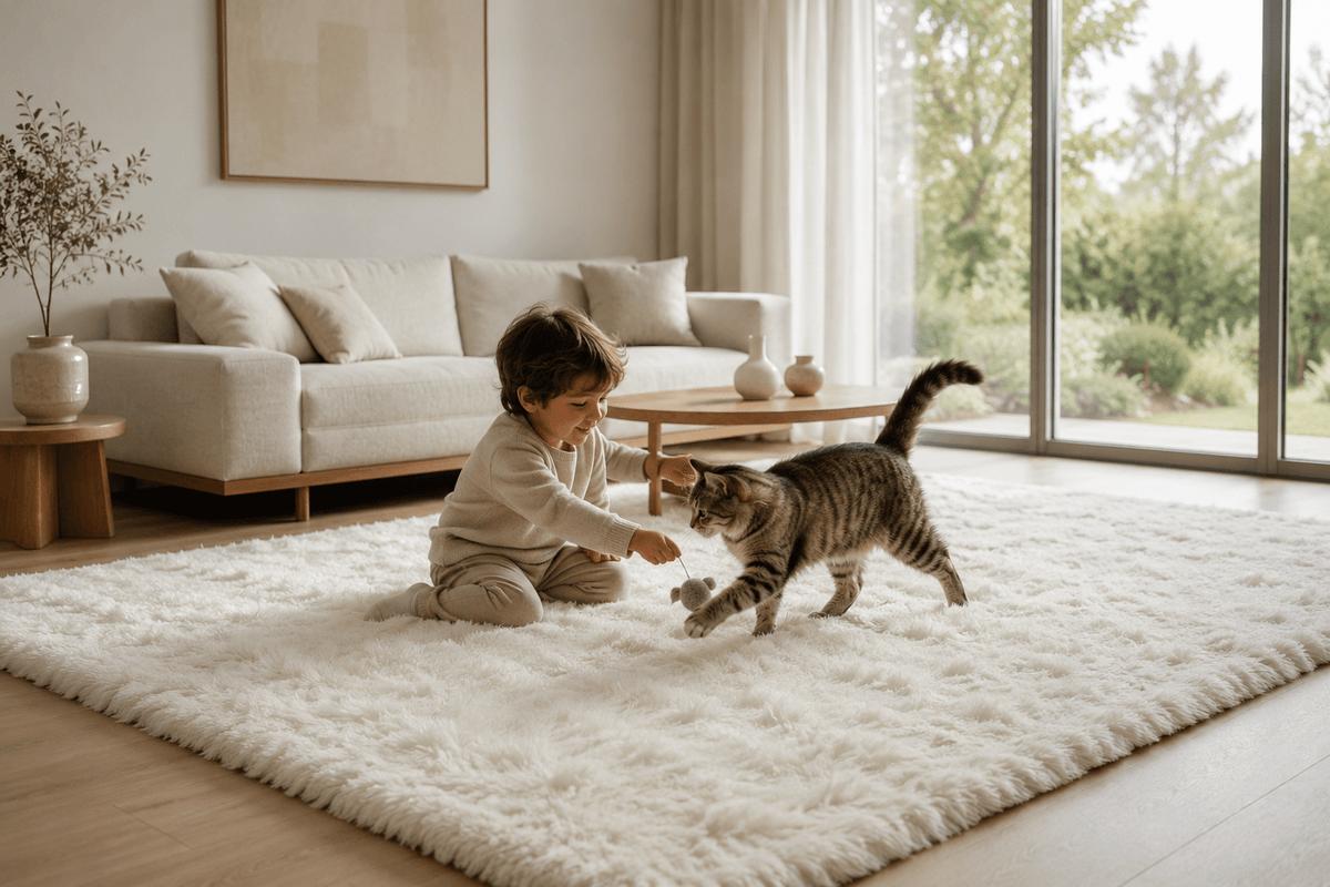 Alfombra Lavable Fluffy antideslizante - Inua Home