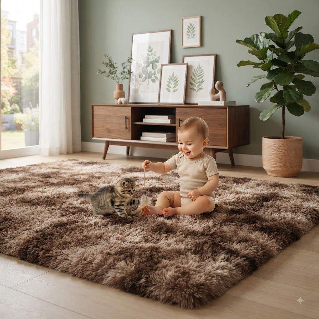 Alfombra Lavable Fluffy antideslizante - Inua Home