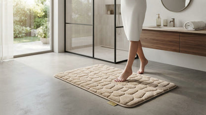 Felpudo o alfombra de Baño Textura Adoquín 3D Antideslizante - Inua Home