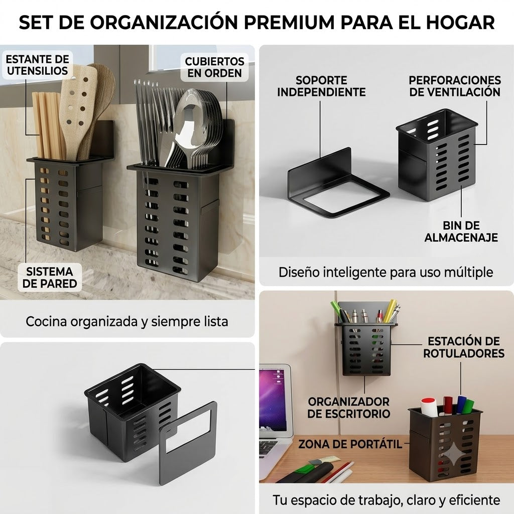 Organizador de Pared con Soporte Colgante