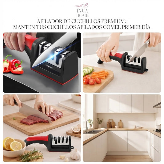 🔪 Afilador de Cuchillos 4 en 1 — Profesional y Compacto