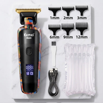 Cortadora Kemei Recargable Grafiti — Corte Profesional
