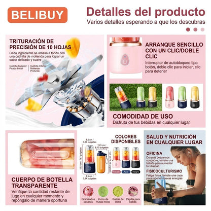 PowerBlend™ N118 – Mini Batidora Portátil de Alta Potencia - Inua Home
