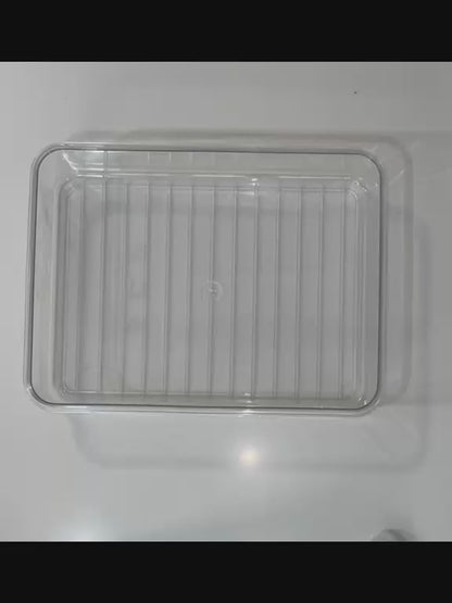 Snack Dividing Tray — With Lid and Handle, Microwave-Safe