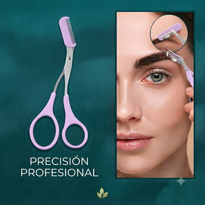 Tijera Depiladora de Cejas con Peine Incorporado ✨ - Inua Home
