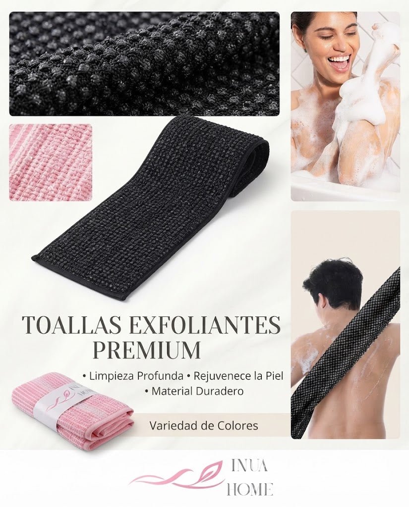 Toalla Exfoliante de Espalda Ultralarga - Inua Home